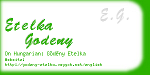 etelka godeny business card